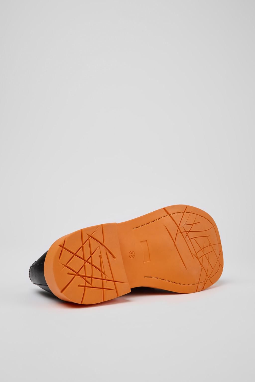 캠퍼 블랙 레더 오렌지솔 더비화 MIL 1978 K100739-011 BLACK - 상세 이미지 5
