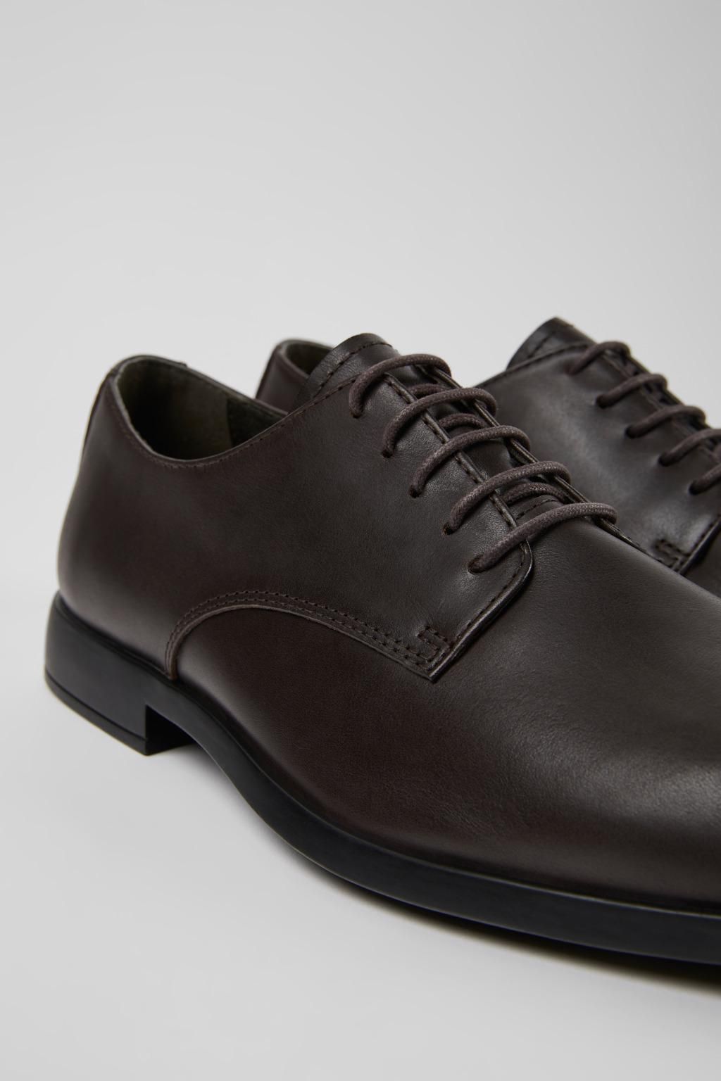 캠퍼 클래식 가죽 옥스포드화 Truman K100243-003 BROWN - 상세 이미지 2