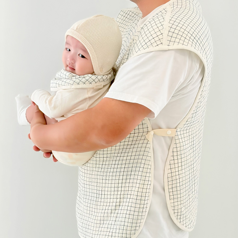 엄마 턱받이 수유 가리개 앞치마 아기 침받이 이유식 트림패드