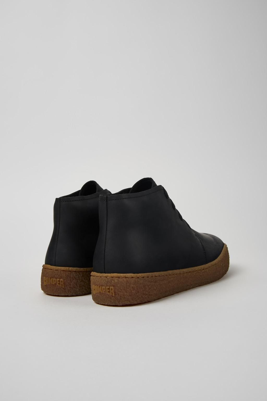 캠퍼 블랙 캐주얼 누벅 데저트 부츠 Peu Terreno K300467-006 BLACK - 상세 이미지 3