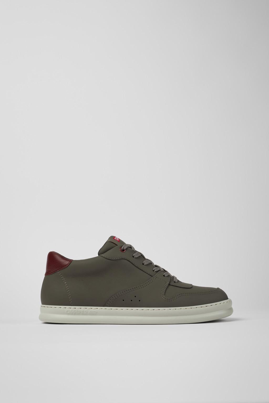 캠퍼 테크니컬 남성 가죽 스니커즈 Runner K300346-003 BROWN GRAY - 상품 이미지