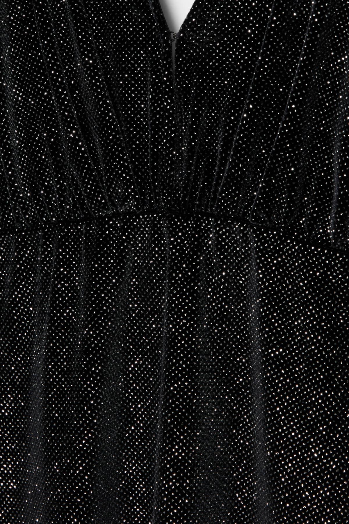 풀앤베어 샤이니 브이넥 미니 원피스 7394/388 BLACK - 상세 이미지 4