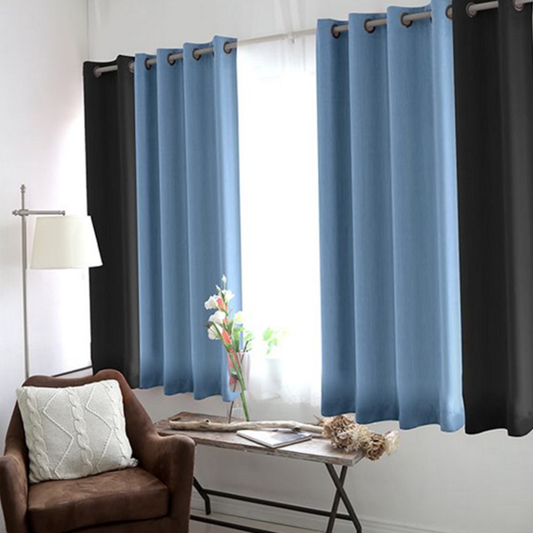 드레스 아일렛 암막 커튼 침실 거실 암막 커튼 방한
