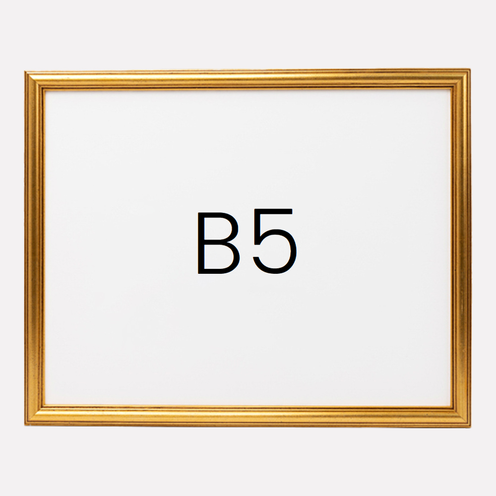 앤디크라인 원목액자 웨딩액자 우드 아크릴 프레임 스튜디오 틀 제작 b5 182x257mm, 골드 - 메인 이미지