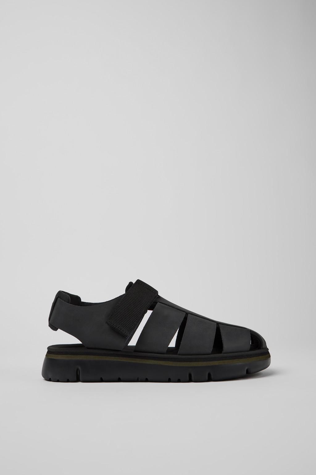캠퍼 블랙 경량 스트랩 샌들 Oruga K100285-007 BLACK - 메인 이미지