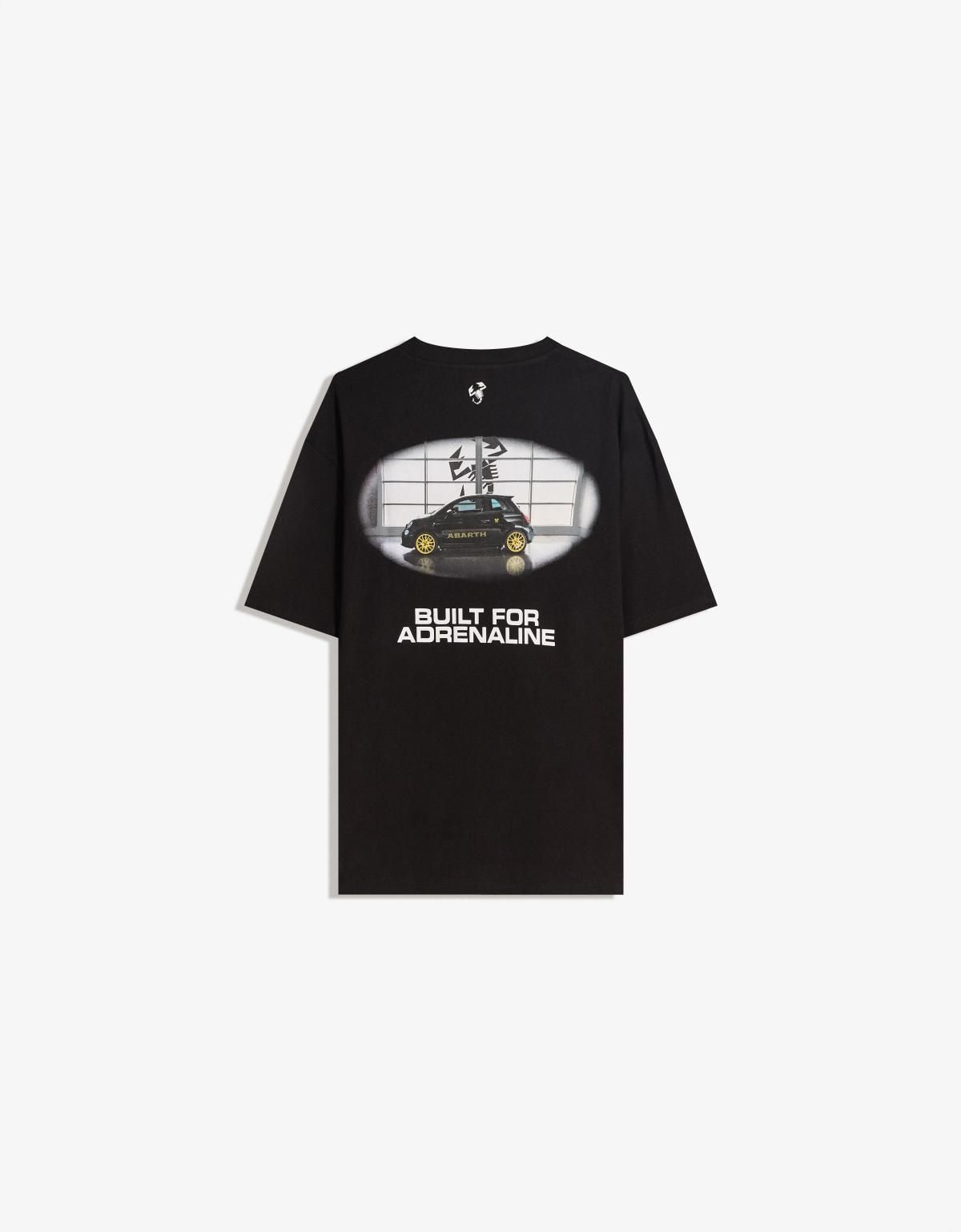 버쉬카 레이싱 프린트 블랙 반팔 티셔츠 8075/538 BLACK - 상세 이미지 2