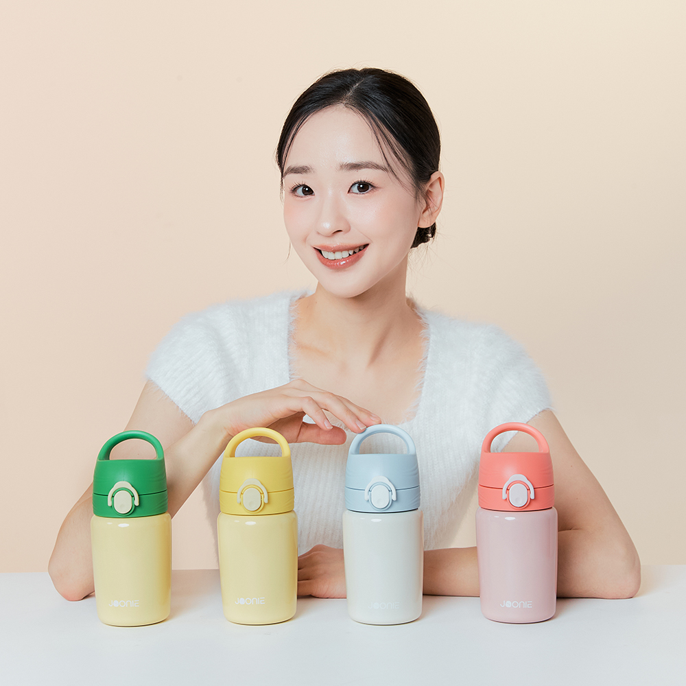 주니 입모아컵 원터치 스테인리스 텀블러 240ml 상품 이미지