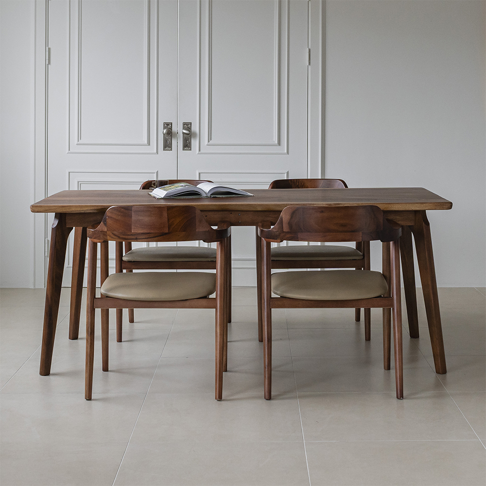 레스토I 우드슬랩 원목 카페 식탁 테이블 4인용 6인용