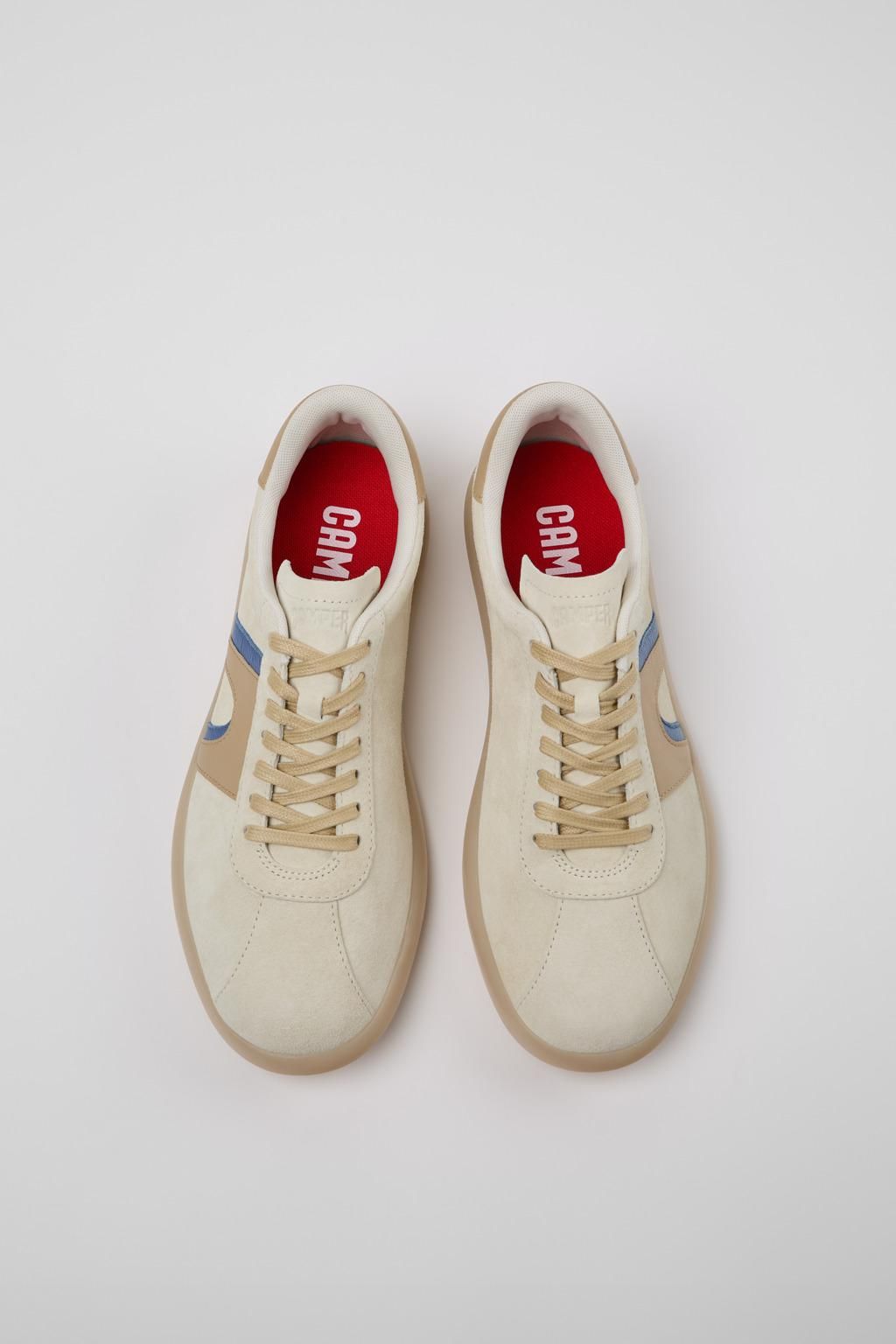 캠퍼 멀티컬러 누벅 남성 스니커즈 Pelotas Soller K100937-011 WHITE - 상세 이미지 4