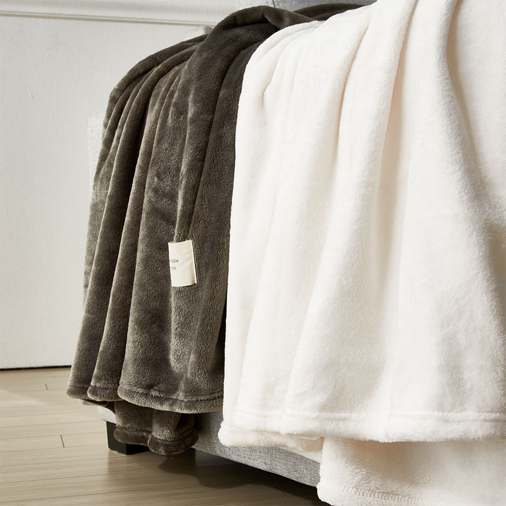 집앤콕 담요 블랭킷 대형 캠핑 두꺼운 이불 극세사 담요 차콜, T