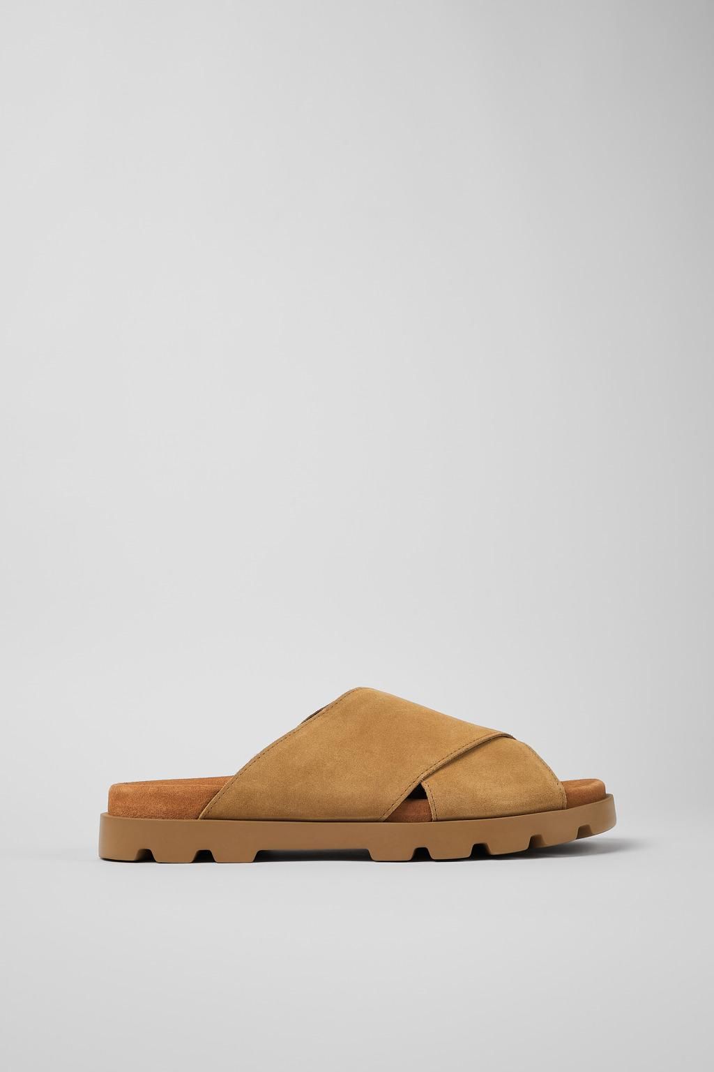 캠퍼 컴포트 누벅 샌들 Brutus K100775-015 BROWN - 메인 이미지