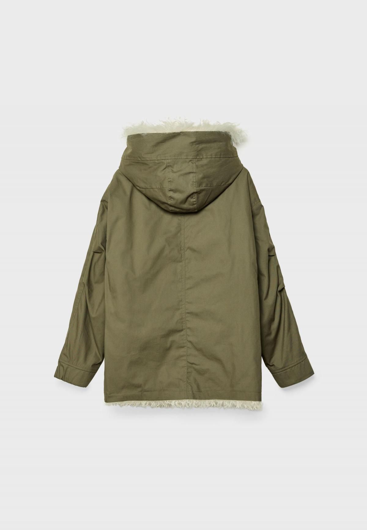 스트라디바리우스 테크니컬 퍼 안감 패딩 파카 5839/905 OLIVE GREEN - 상세 이미지 3