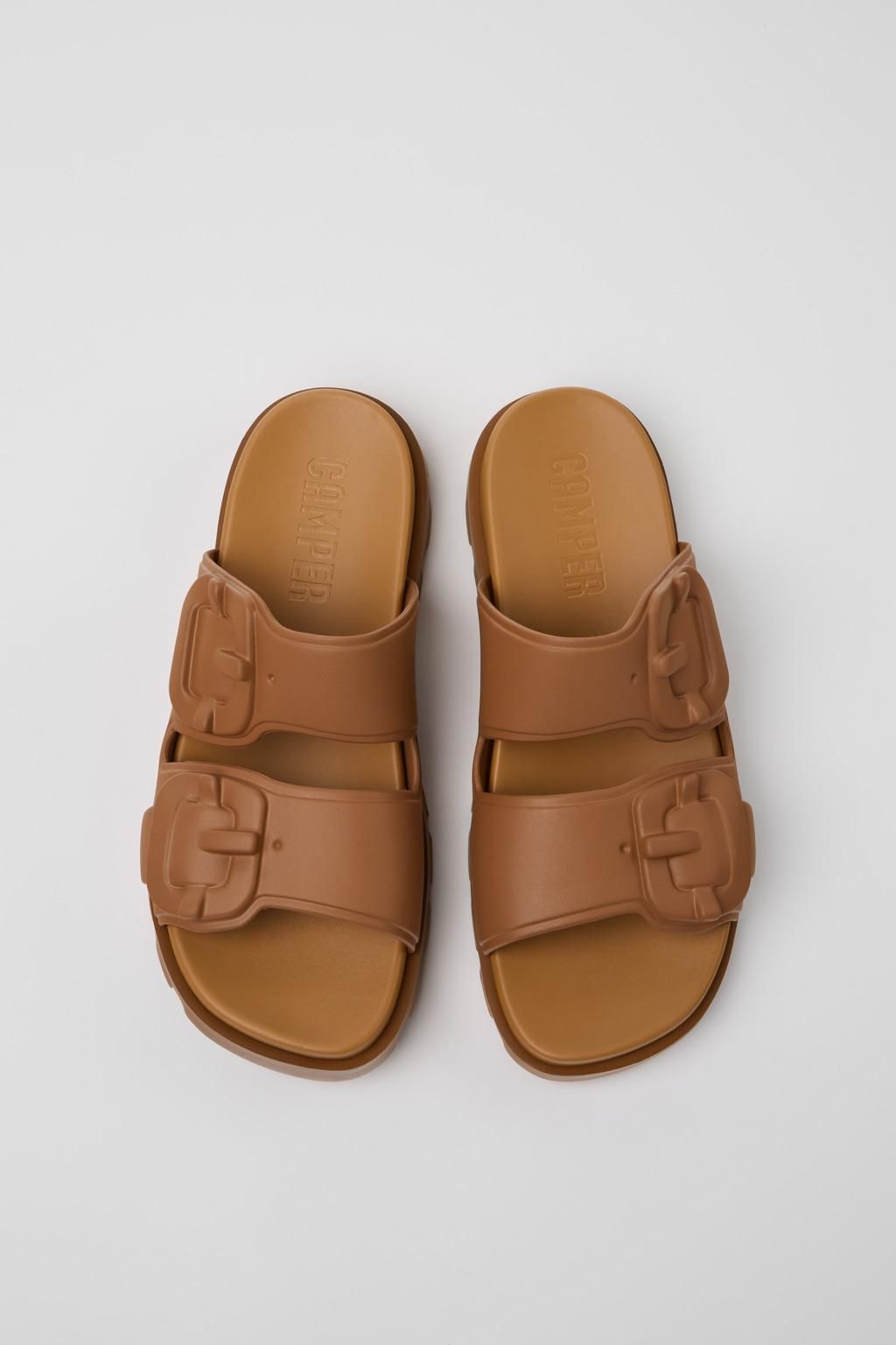 캠퍼 브라운 남성 슬라이드 샌들 Brutus K101046-002 BROWN - 상세 이미지 4