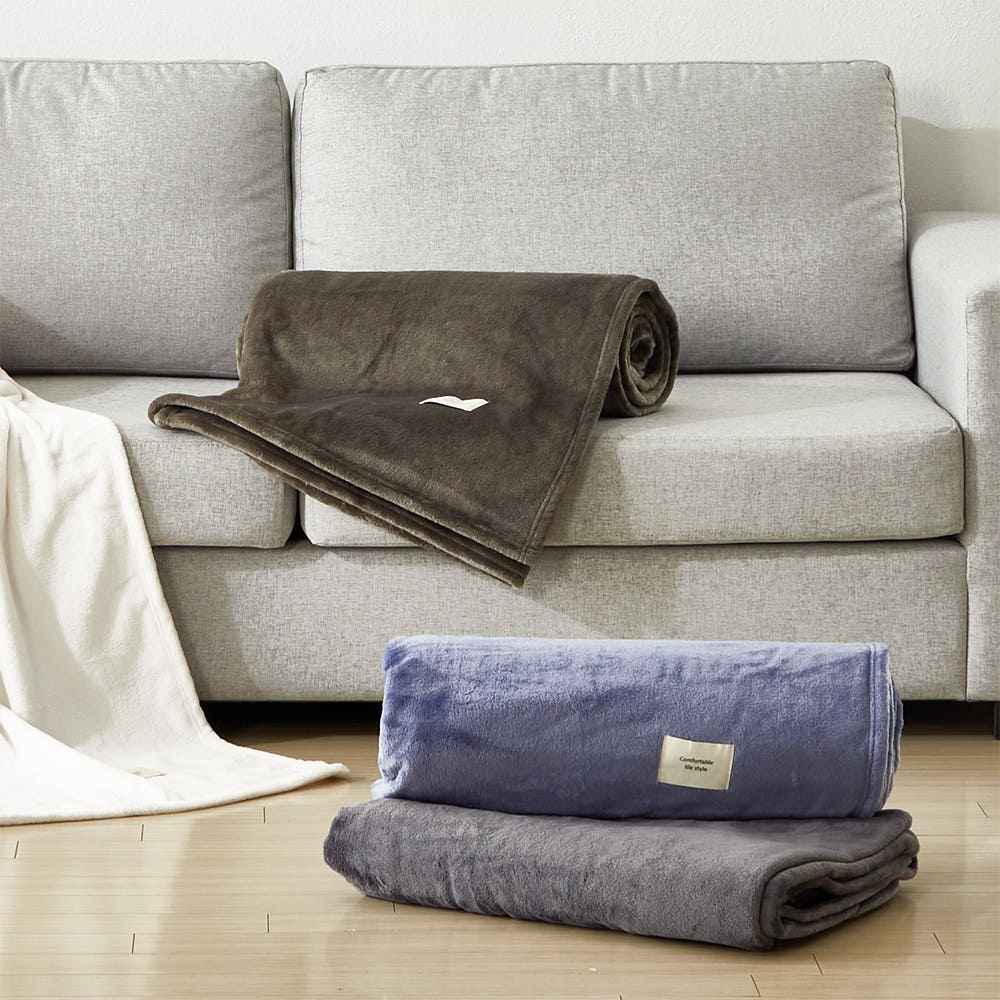 집앤콕 담요 블랭킷 대형 캠핑 두꺼운 이불 극세사 담요 차콜, T