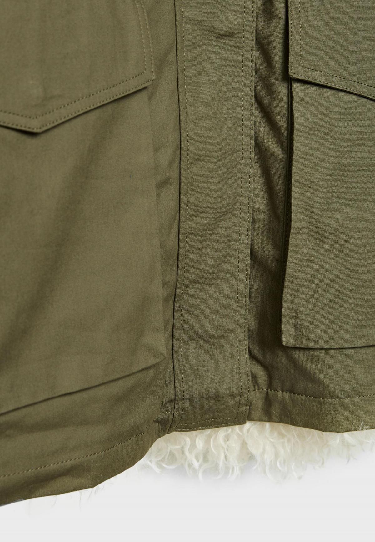 스트라디바리우스 테크니컬 퍼 안감 패딩 파카 5839/905 OLIVE GREEN - 상세 이미지 2