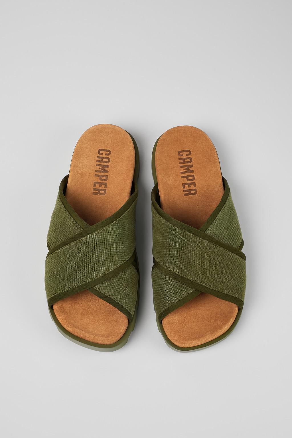 캠퍼 그린 슬라이드 샌들 Brutus K100958-002 GREEN - 상세 이미지 4