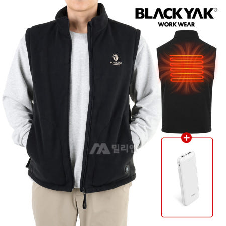 블랙야크 기모 발열조끼 온열 조끼 겨울 열선 방한 등산