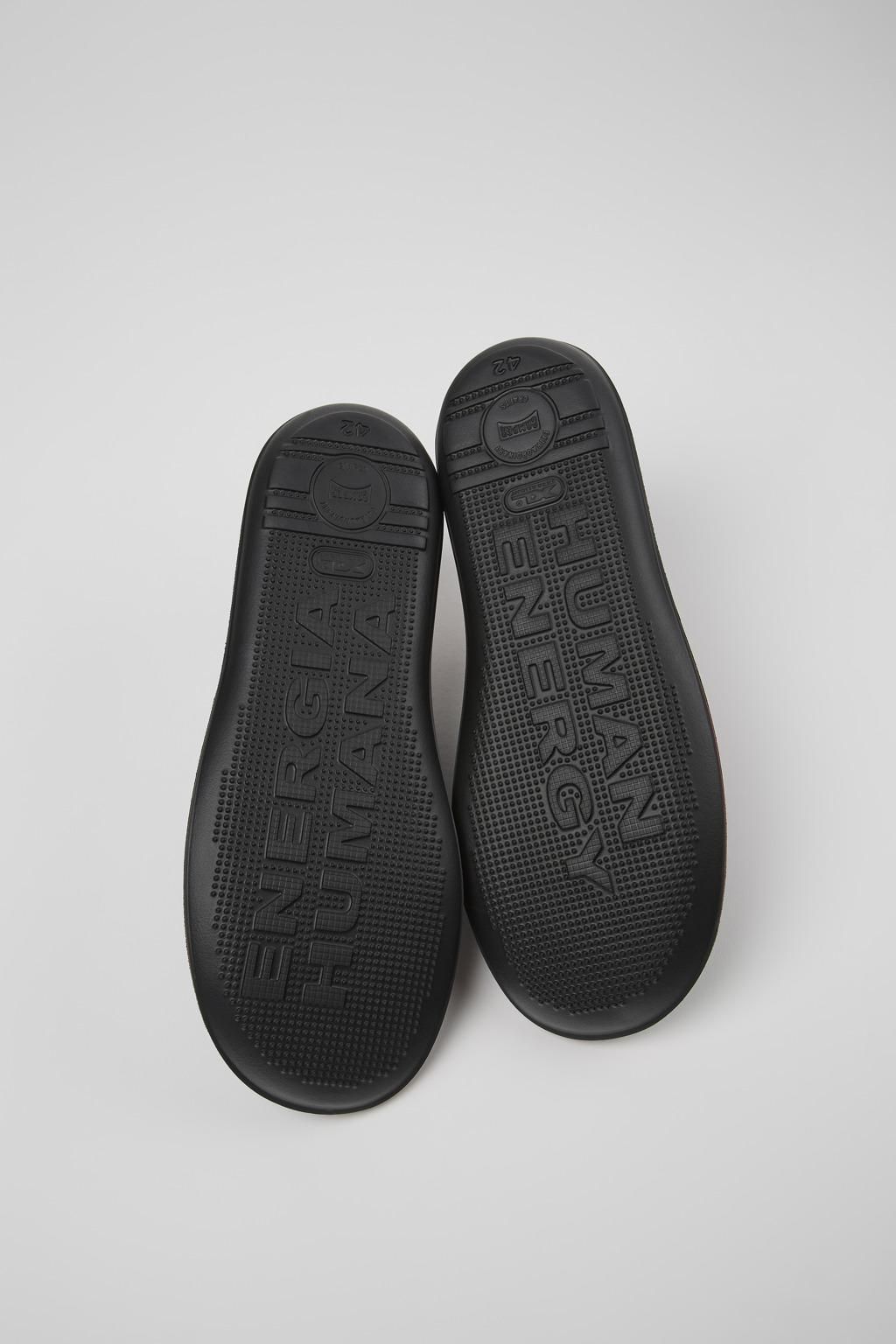 캠퍼 블랙 레더 테크니컬 스니커즈 Beetle 18648-074 BLACK - 상세 이미지 5