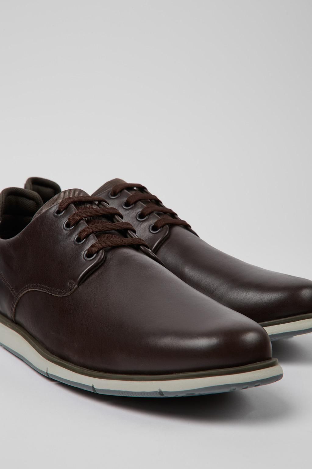 캠퍼 브라운 레더 캐주얼 더비화 Smith K100478-013 BROWN - 상세 이미지 2