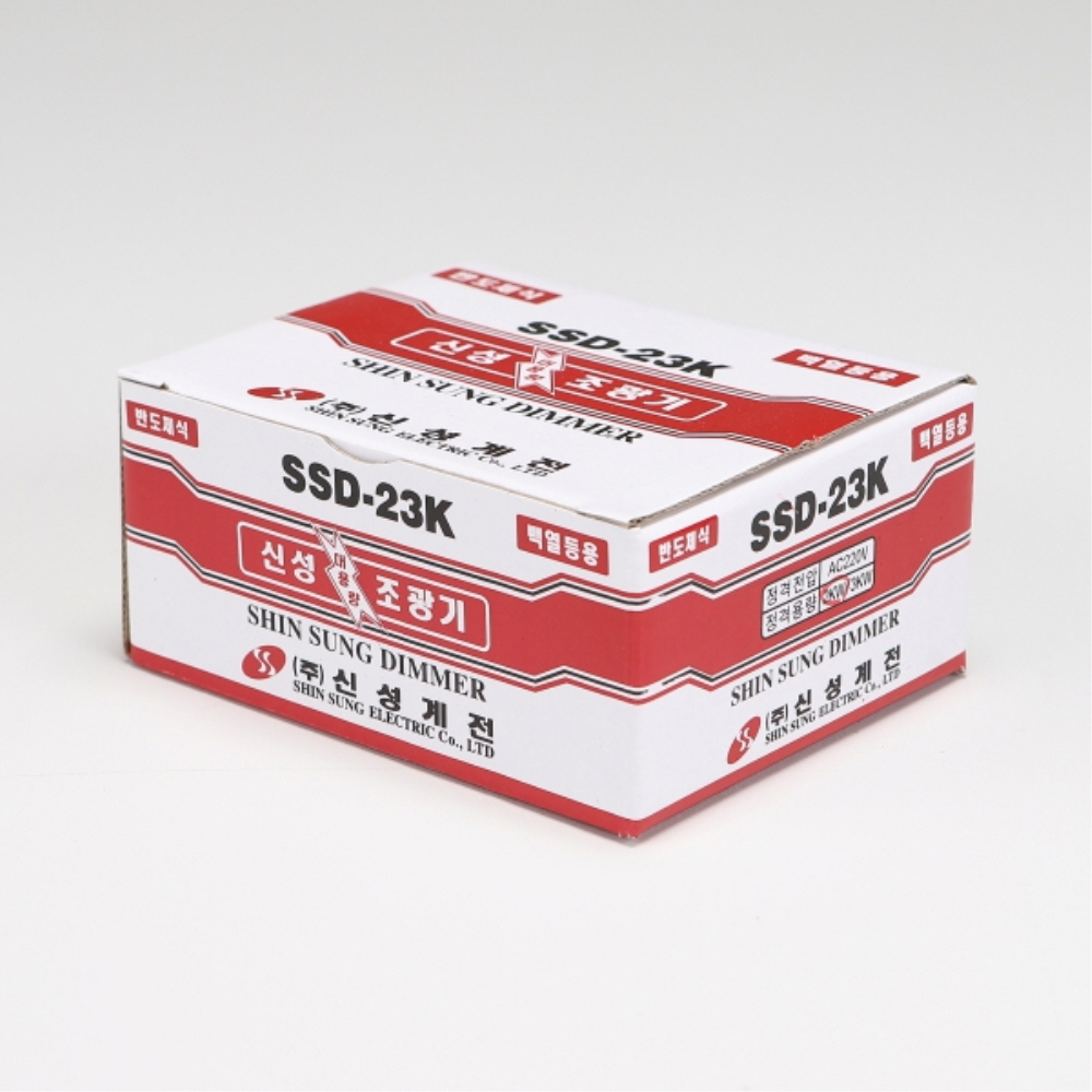 대용량 백열 조광기 SSK-2K 2kW(18A) 조명 컨트롤러 디밍 밝기조절 스위치 신성계전 - 상세 이미지 4
