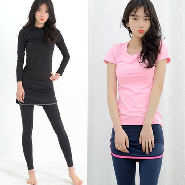 기능성 여자 치마 레깅스 스포츠 여성 치마 레깅스 9부 - 상품 이미지
