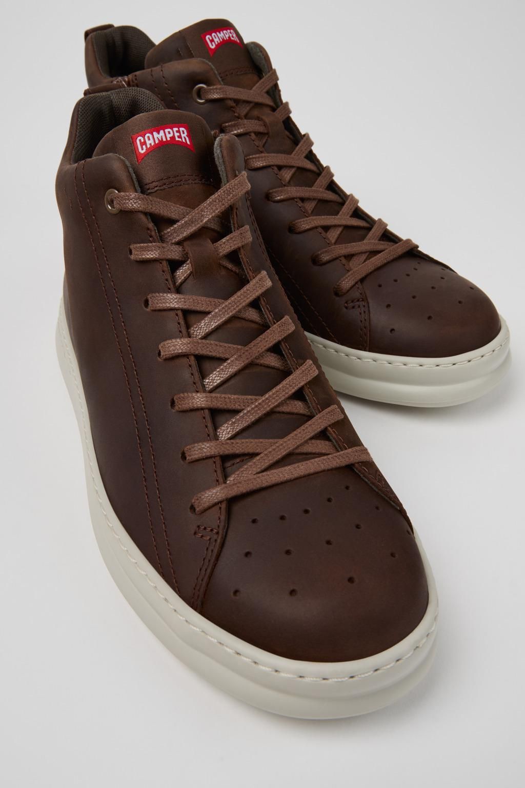 캠퍼 테크니컬 브라운 누벅 앵클부츠 Runner K300347-014 BROWN - 상세 이미지 2