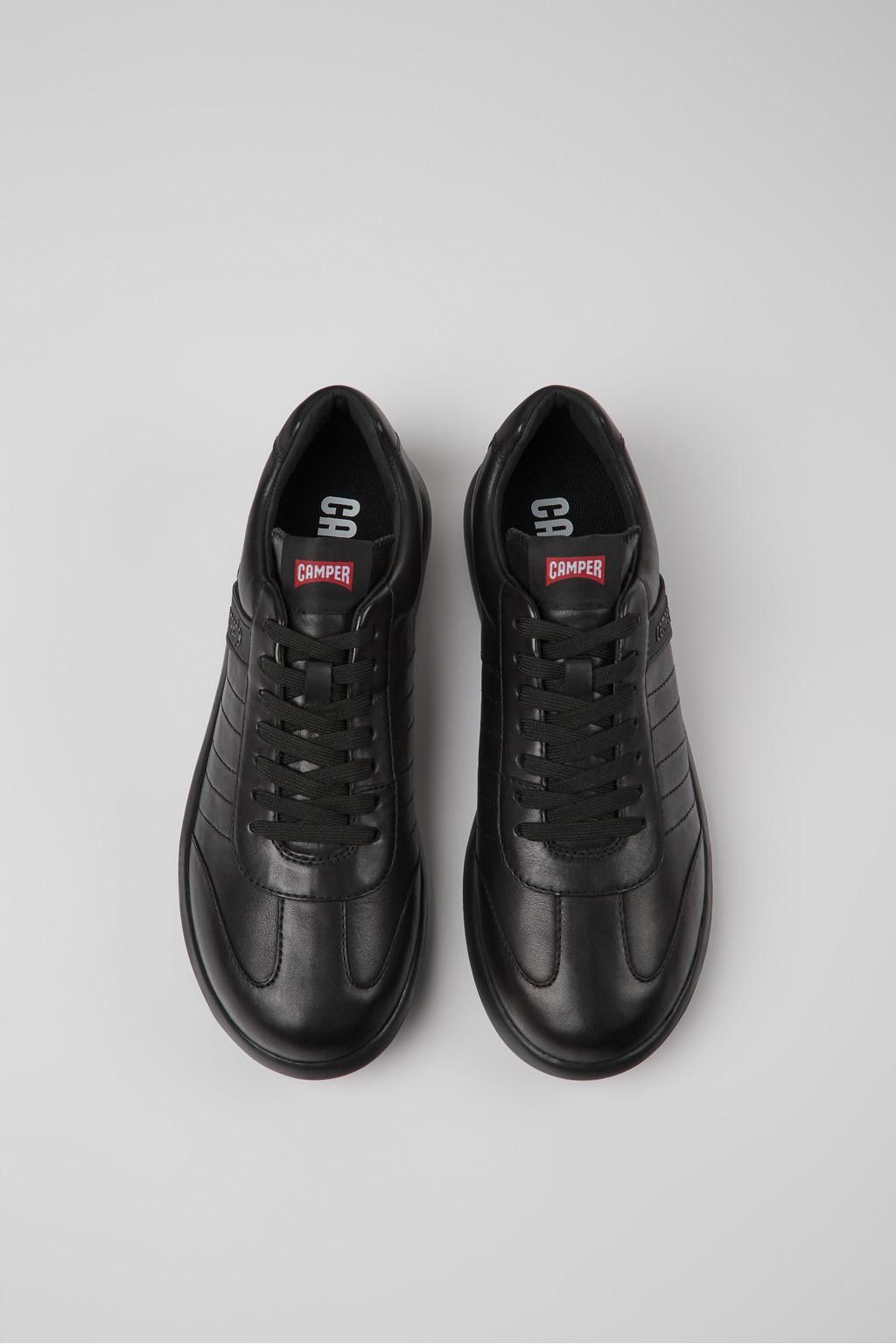 캠퍼 블랙 레더 남성 스니커즈 Pelotas XLite K100752-001 BLACK - 상세 이미지 4