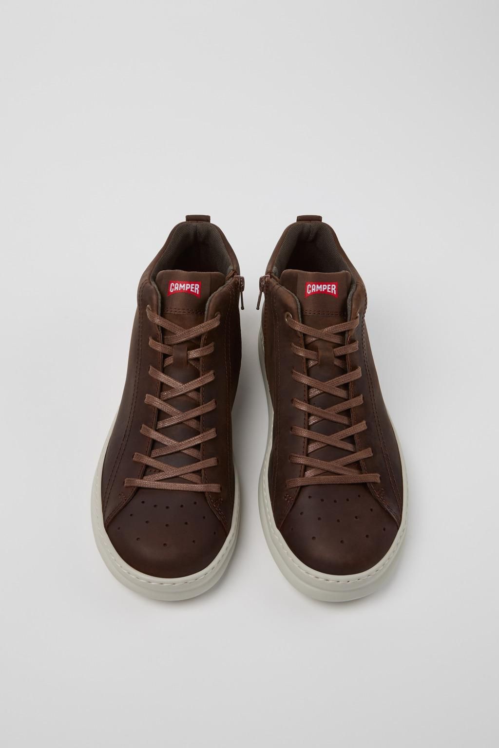 캠퍼 테크니컬 브라운 누벅 앵클부츠 Runner K300347-014 BROWN - 상세 이미지 4
