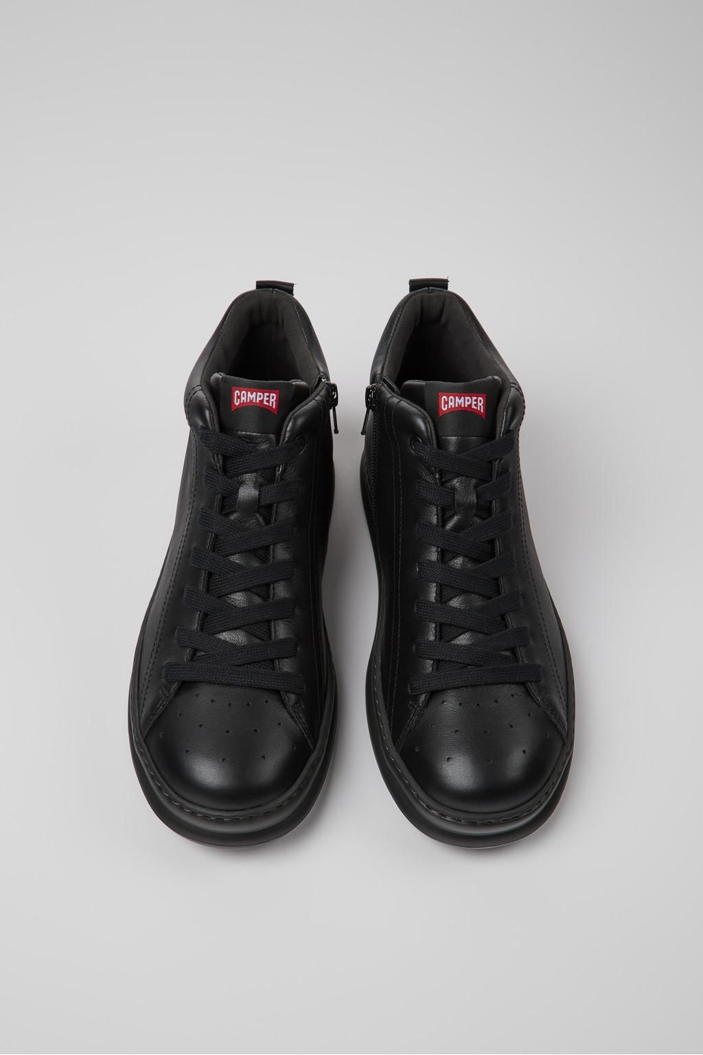 캠퍼 프리미엄 레더 앵클 스니커즈 Runner K300347-001 BLACK - 상세 이미지 4