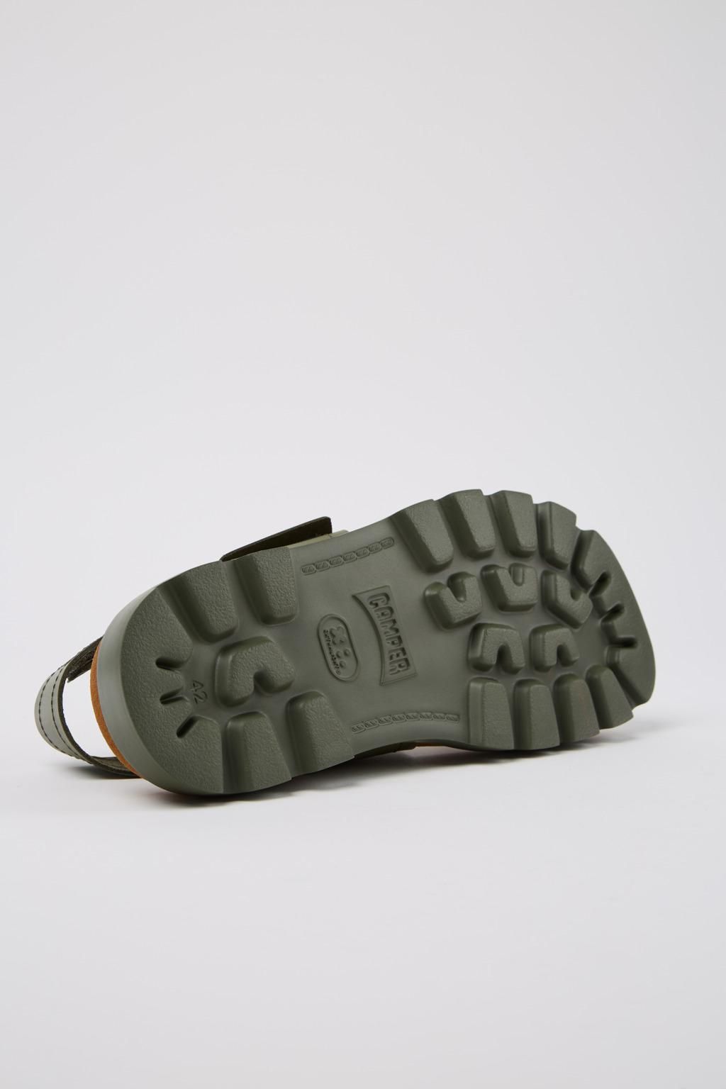 캠퍼 그린 레더 테크니컬 스트랩 샌들 Brutus K100777-012 GREEN - 상세 이미지 5
