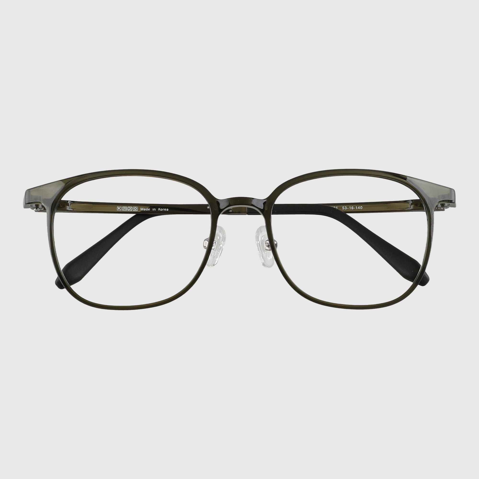 블루라이트차단 울템 검정 사각 뿔테 자외선 변색렌즈안경