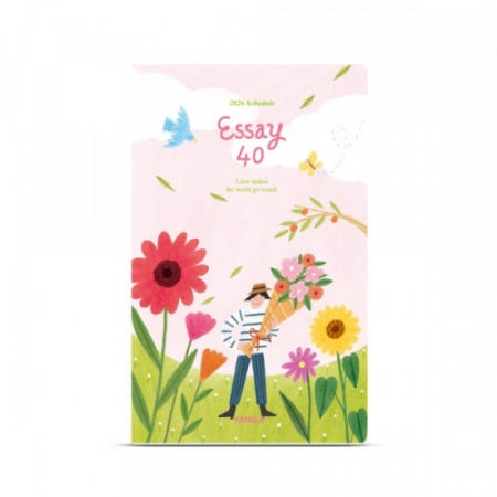 [울언니추천샵] 양지사 2026년 다이어리 에쎄이40 핑크 101x165mm  일기장다이어리 귀여운다이어리 26년다이어리 2026년다이어리 2026날짜형플래너