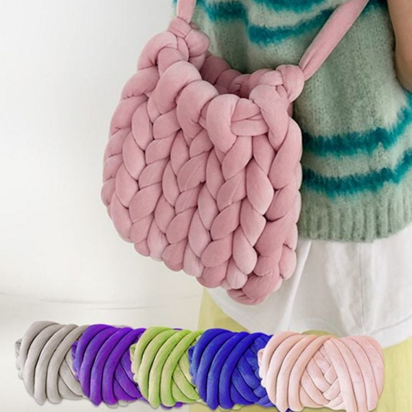 뜨개용 벨벳 자이언트 얀 핑거 벨벳 diy 실 - 상품 이미지