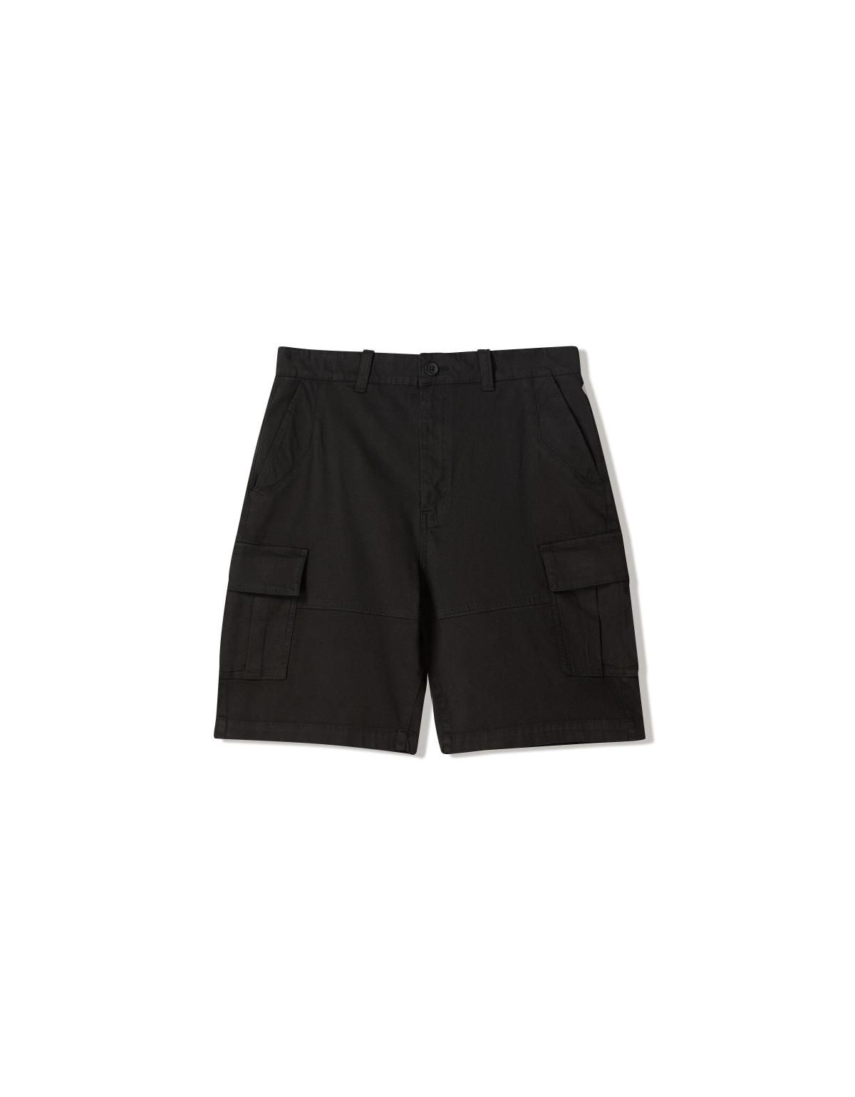 버쉬카 카고 테크니컬 블랙 버뮤다 반바지 8433/665 BLACK - 메인 이미지