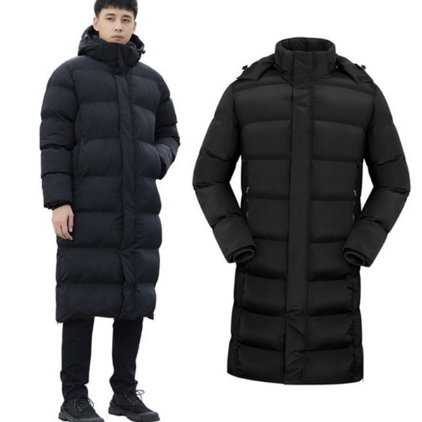 겨울 남성 롱 패딩 윈터 남자 롱 패딩 후드 - 상품 이미지