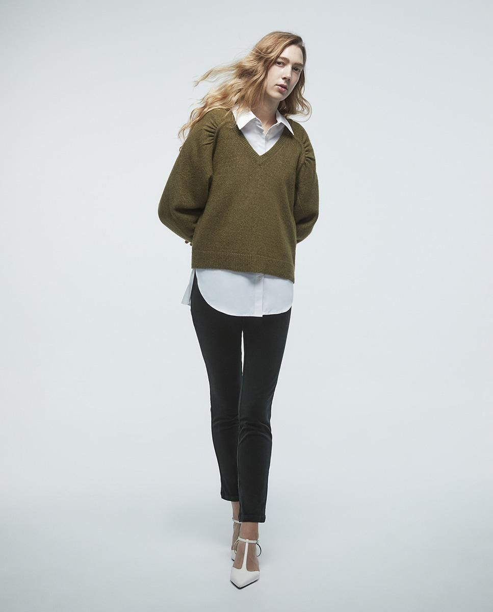 스페라 마이크로 코듀로이 앵클 레깅스 58305003517 VERDE OSCURO - 상세 이미지 2