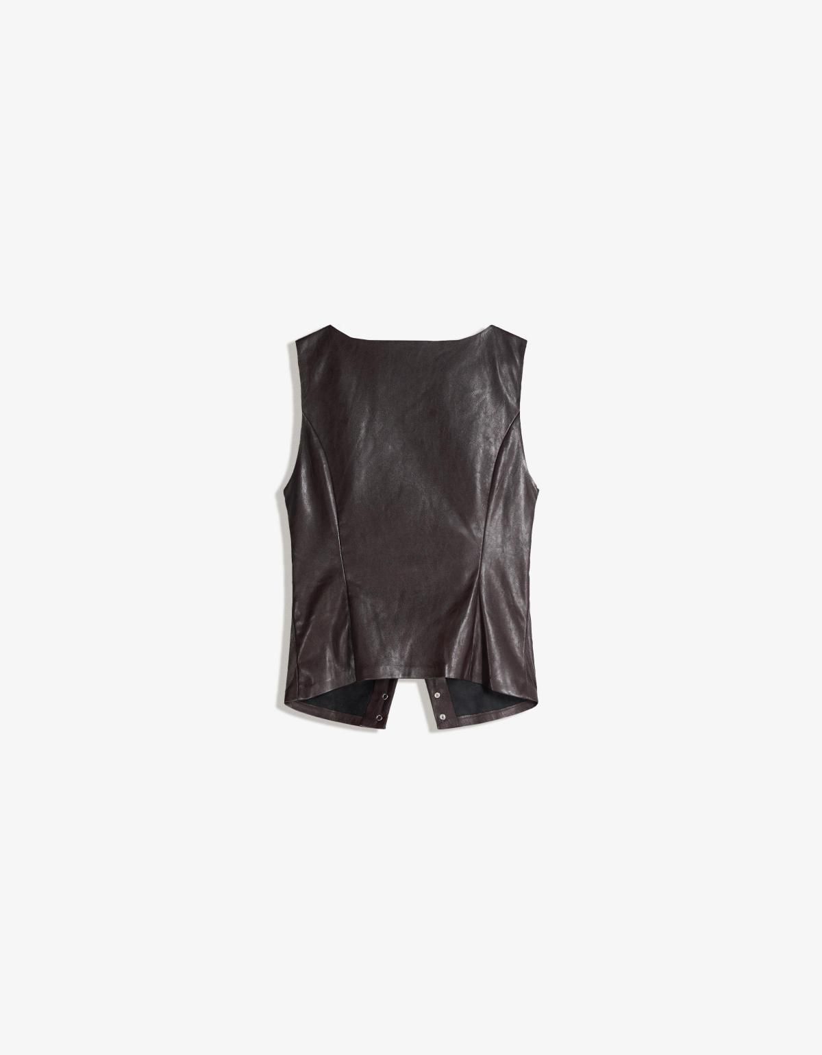 버쉬카 레더 이펙트 스터드 베스트 8815/710 BROWN - 상세 이미지 2