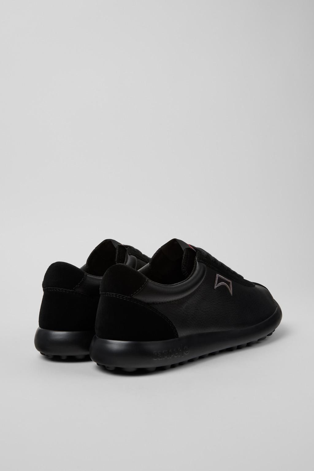 캠퍼 베이직 블랙 레더 스니커즈 Pelotas XLF K101019-008 BLACK - 상세 이미지 3