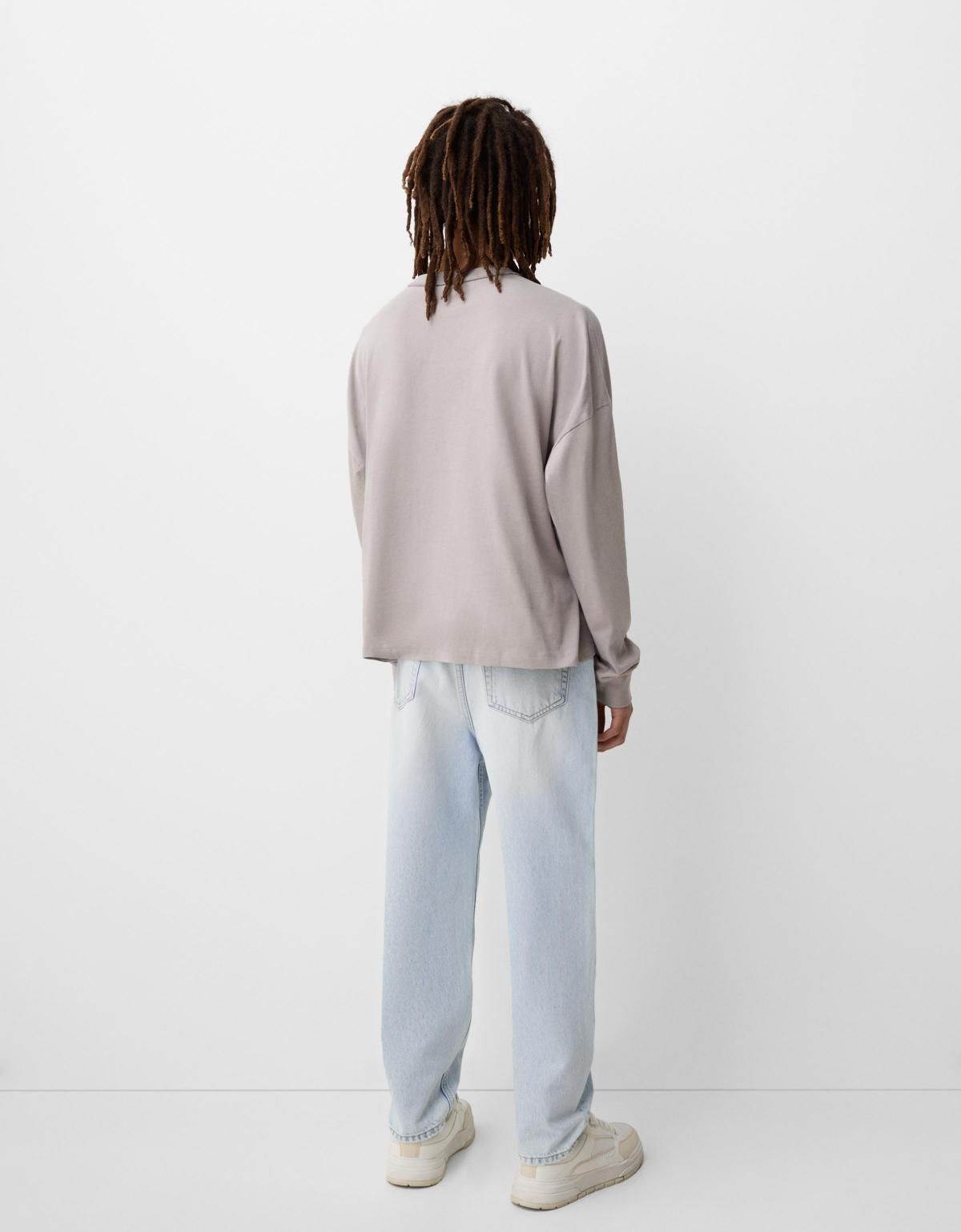 버쉬카 라이트 데님 루즈핏 와이드 청바지 0363/450 LIGHT BLUE - 상세 이미지 2