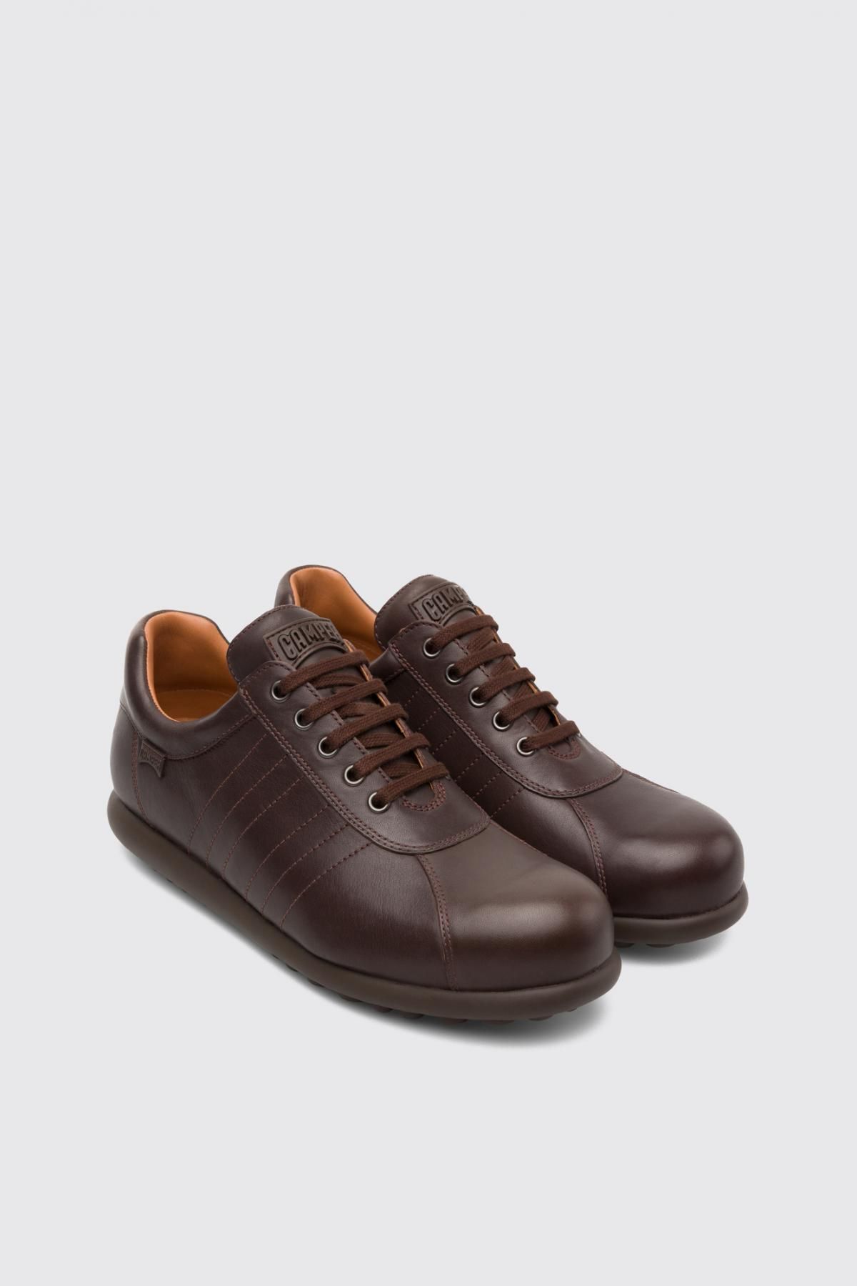 캠퍼 프리미엄 브라운 가죽 스니커즈 Pelotas 16002-204 BROWN - 상세 이미지 2