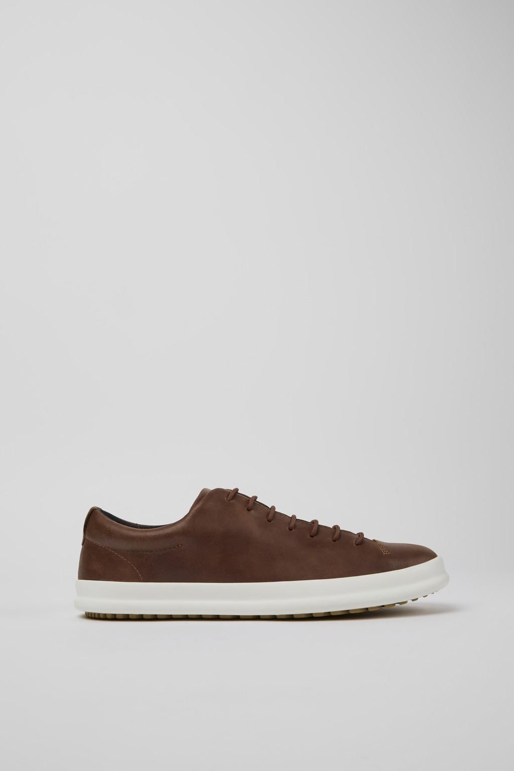 캠퍼 브라운 캐주얼 레더 스니커즈 Chasis K100373-023 BROWN - 상품 이미지
