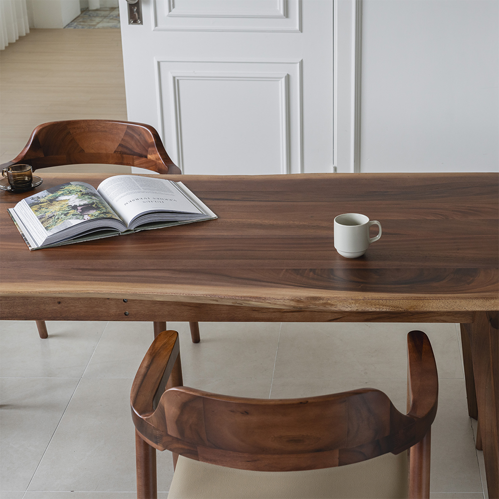 레스토I 우드슬랩 원목 카페 식탁 테이블 4인용 6인용