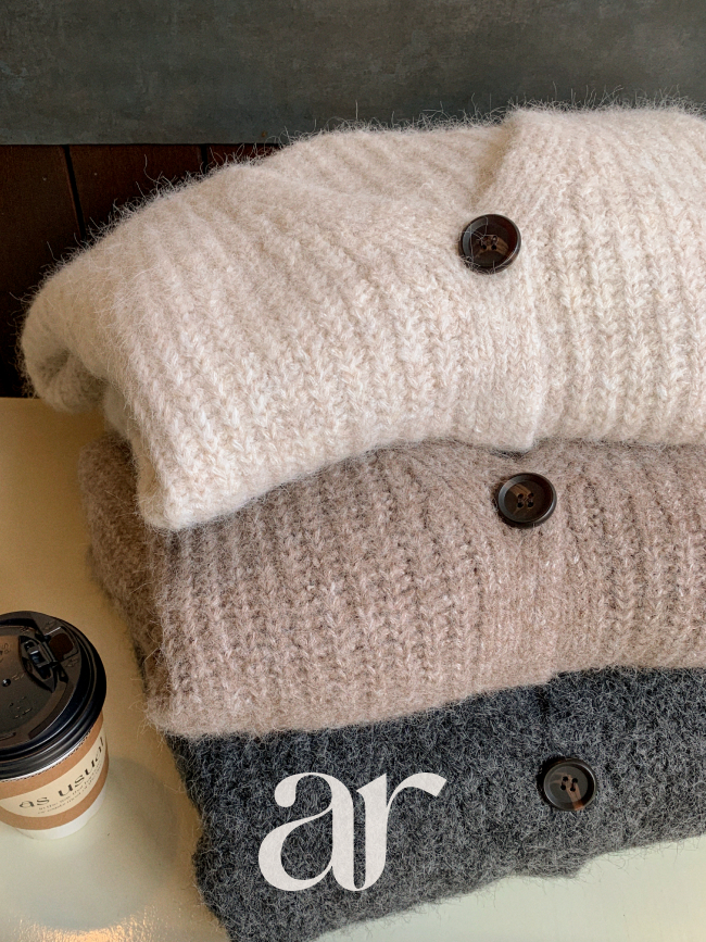 하찌 짜임 루즈핏 롱 가디건 cd3534 - 상세 이미지 3
