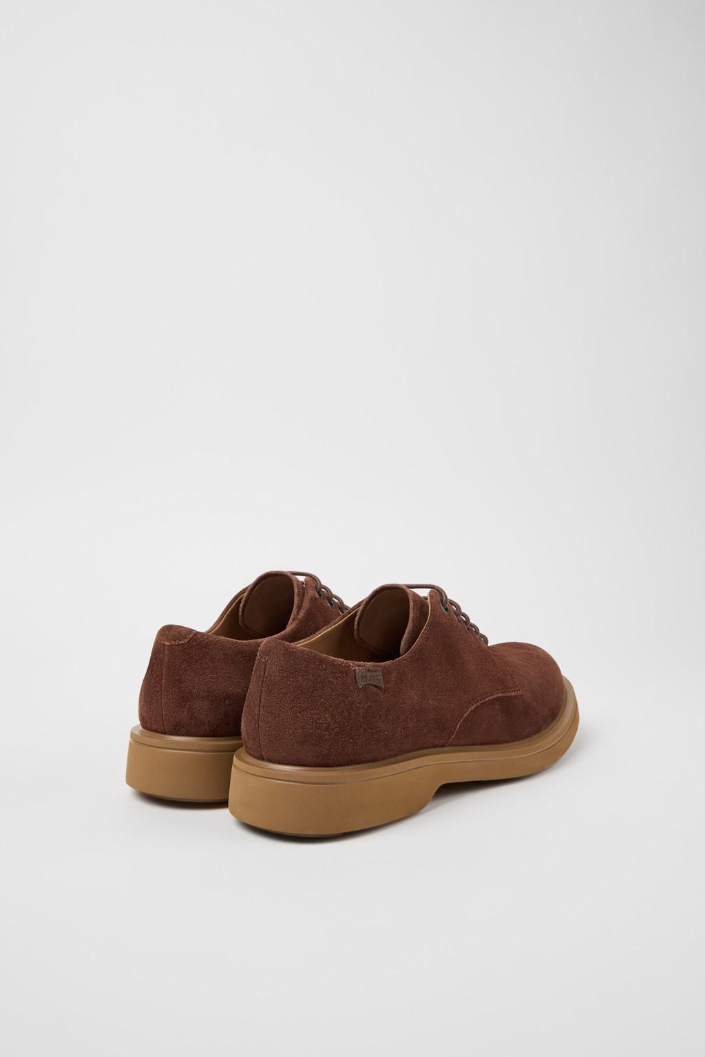 캠퍼 브라운 스웨이드 더비 슈즈 Norman K100998-005 BROWN - 상세 이미지 3