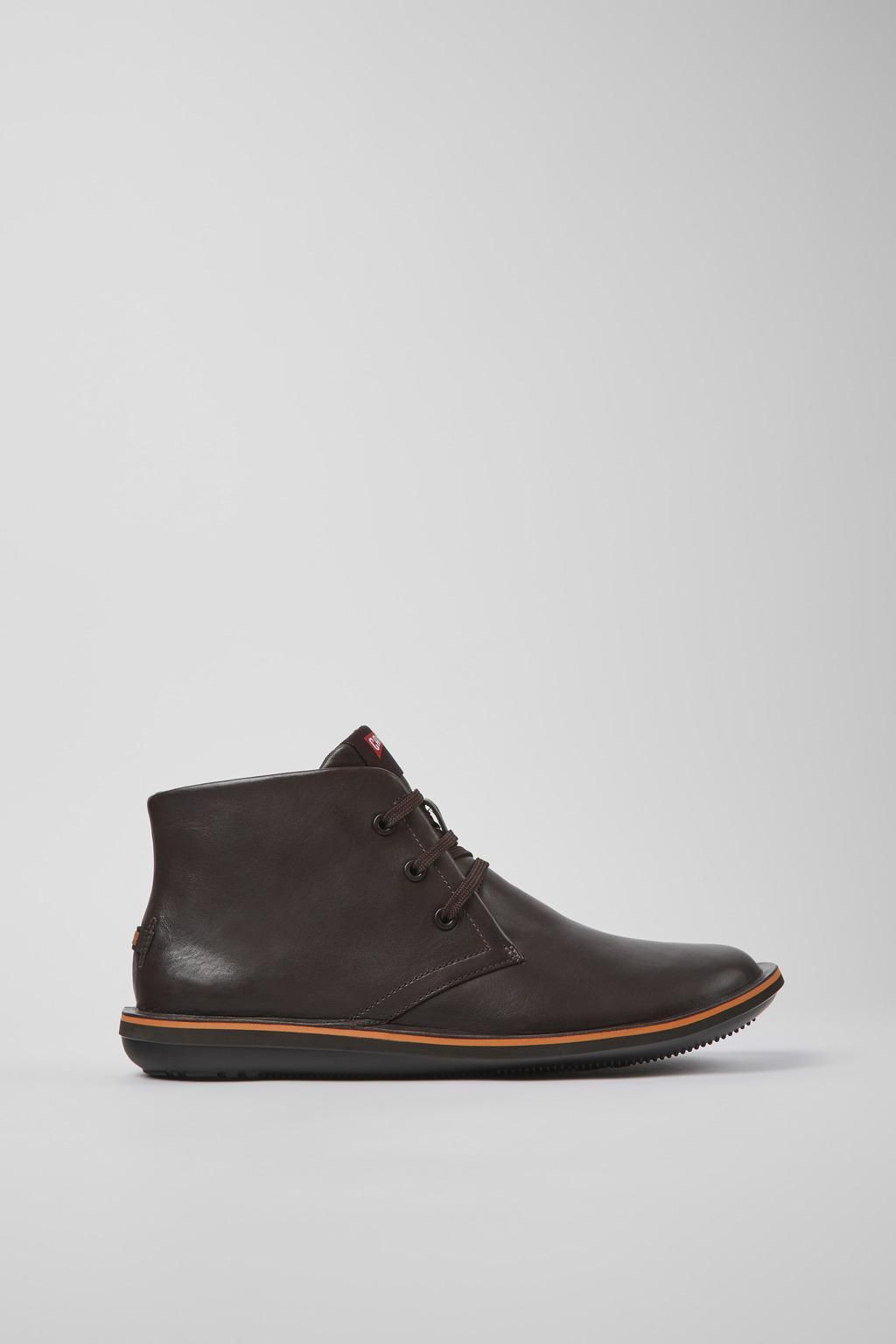 캠퍼 브라운 가죽 남성 앵클부츠 Beetle 36530-060 BROWN - 상품 이미지