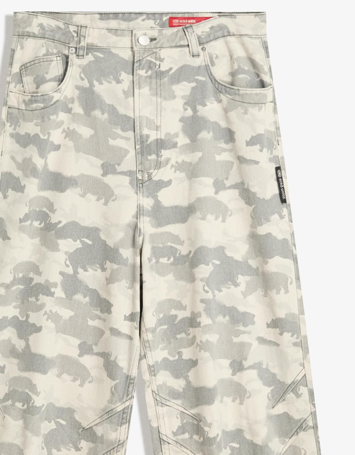 버쉬카 Ecko Unltd 카모플라주 배기핏 데님 진 5366/335 DARK GREY - 상세 이미지 3