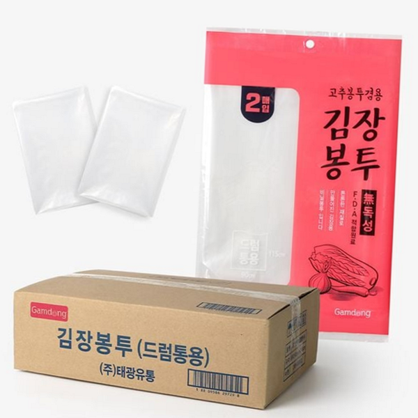 두꺼운 김장 봉투 특대형 투명 김장 봉투 국산 왕대형 - 메인 이미지