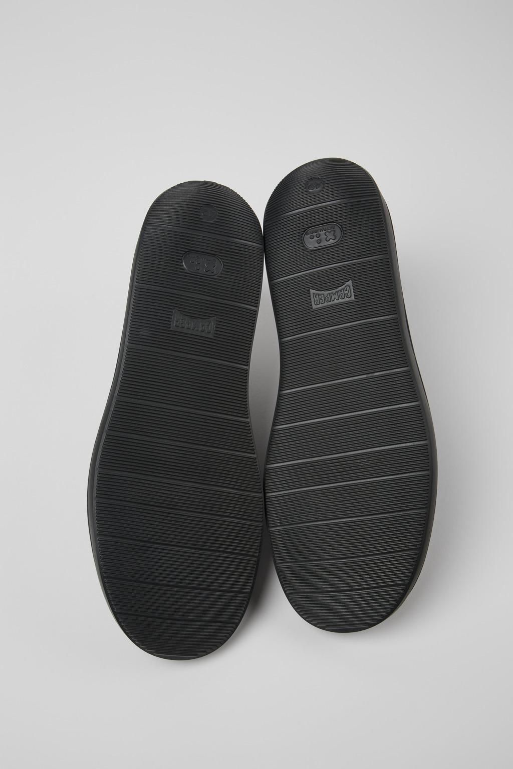 캠퍼 프리미엄 레더 남성 앵클부츠 Wagon K300378-017 BLACK - 상세 이미지 5