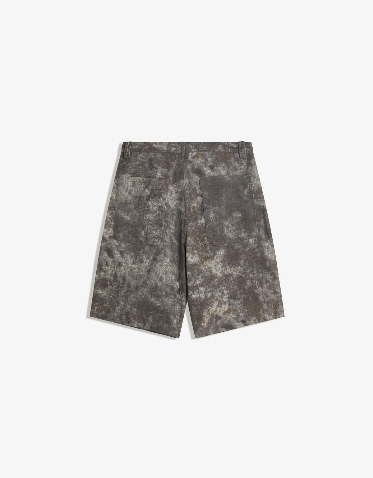 버쉬카 스트리트 프린트 버뮤다 반바지 8438/730 BLACK - 상세 이미지 5