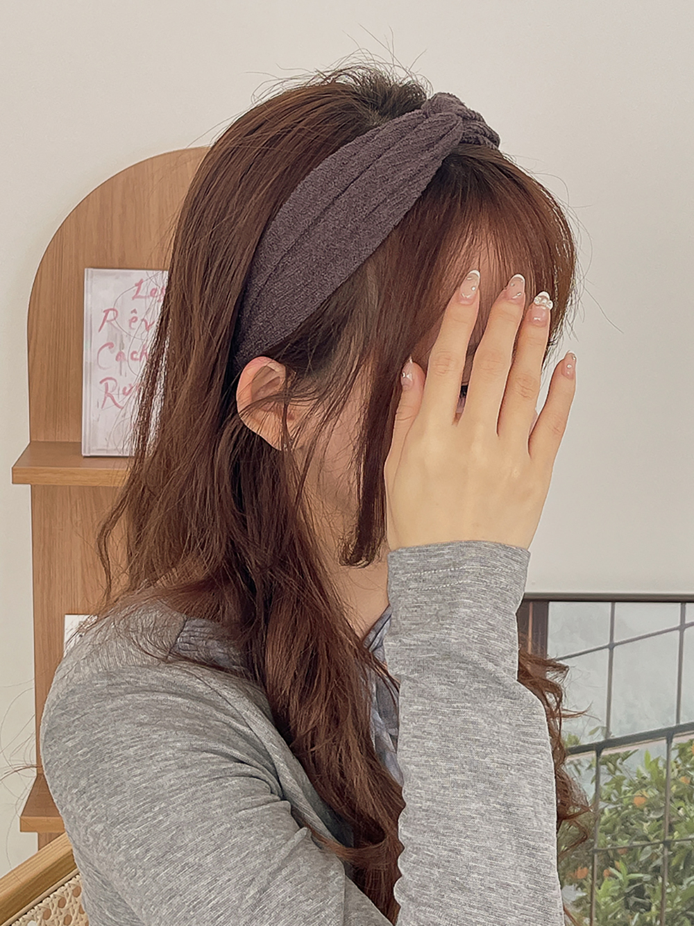 골지라인꼬임헤어밴드 터번 반다나헤어밴드 안아픈머리띠 헤어악세사리 - 상세 이미지 4